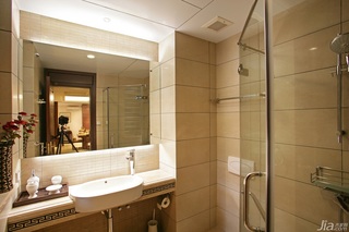 中式风格三居室大气原木色豪华型140平米以上淋浴房图片