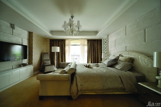 简约风格别墅冷色调豪华型140平米以上卧室飘窗床效果图