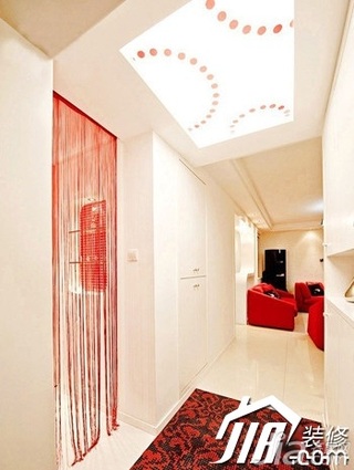 简约风格公寓红色豪华型装修效果图