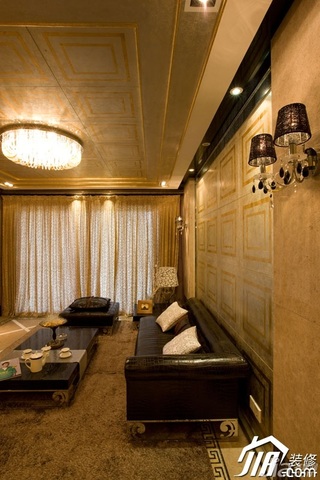 欧式风格二居室奢华豪华型110平米客厅沙发背景墙沙发图片