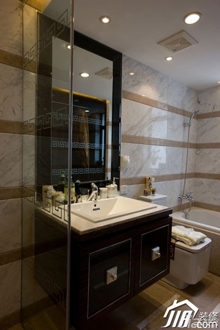 欧式风格二居室奢华豪华型110平米浴室柜图片