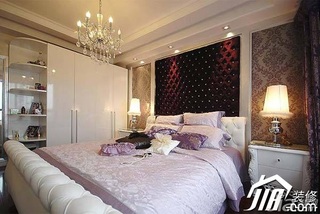 欧式风格复式20万以上卧室卧室背景墙床图片