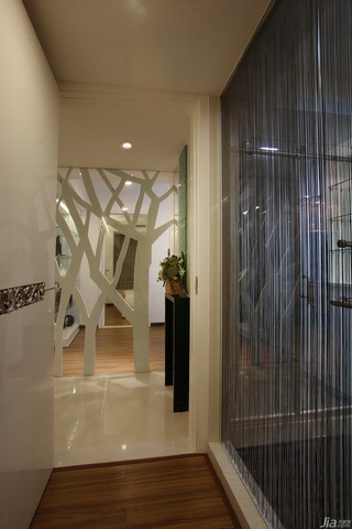 混搭风格二居室奢华冷色调豪华型110平米过道效果图