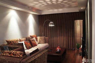 日式风格三居室温馨暖色调富裕型90平米客厅沙发图片