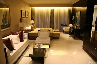 简约风格二居室大气暖色调豪华型客厅沙发图片