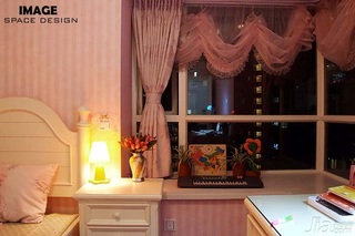 欧式风格二居室浪漫富裕型卧室飘窗床头柜图片