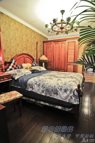 地中海风格小户型富裕型80平米卧室床图片