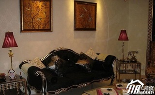 中式风格复式15-20万120平米客厅沙发图片