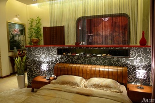 混搭风格别墅古典豪华型卧室床效果图