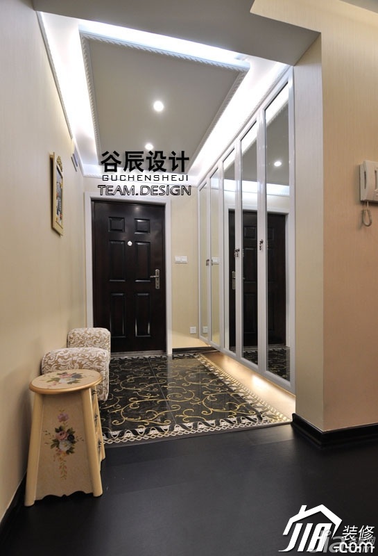 公寓装修,富裕型装修,简约风格,门厅,玄关