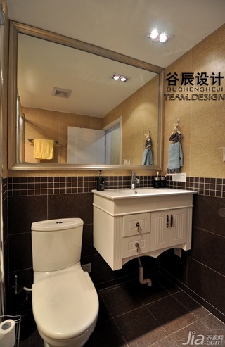 简约风格公寓富裕型浴室柜效果图
