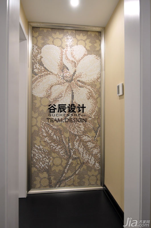 公寓装修,富裕型装修,简约风格,过道背景墙