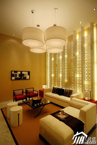 混搭风格别墅古典豪华型客厅沙发效果图