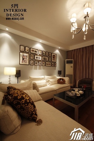 简约风格公寓富裕型130平米客厅沙发效果图