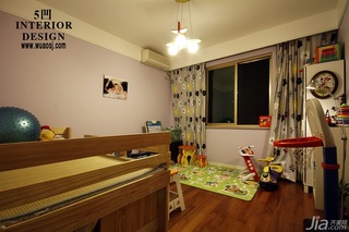 简约风格公寓富裕型130平米儿童房窗帘图片