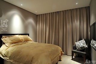 简约风格三居室时尚富裕型130平米卧室床白领设计图