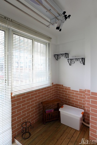 田园风格一居室温馨白色富裕型80平米窗户效果图