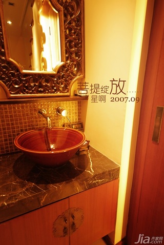 东南亚风格别墅古典富裕型卫生间浴室柜图片