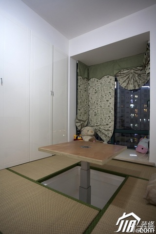 简约风格一居室富裕型60平米飘窗榻榻米效果图