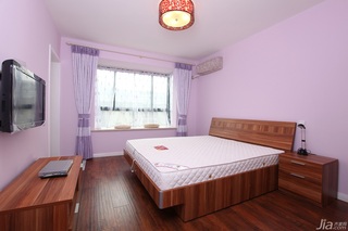 一居室温馨白色富裕型50平米卧室飘窗床图片