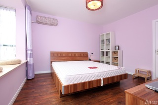 一居室温馨白色富裕型50平米卧室飘窗床效果图