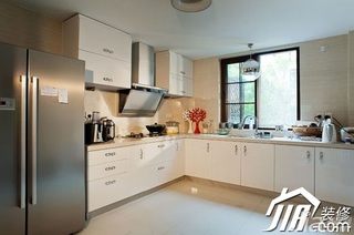简约风格公寓实用米色3万-5万60平米厨房橱柜效果图