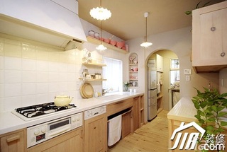 简约风格公寓实用米色3万-5万60平米厨房橱柜设计图纸