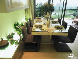 欧式风格别墅艺术富裕型餐厅餐桌效果图