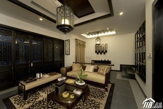新古典风格四房白色富裕型客厅沙发效果图