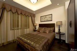 新古典风格四房白色富裕型卧室床图片