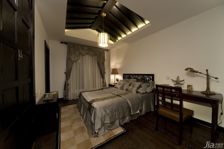 新古典风格四房舒适白色富裕型卧室吊顶床图片