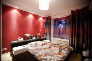 宜家风格公寓时尚富裕型卧室床图片