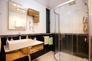 宜家风格公寓时尚富裕型卫生间浴室柜效果图