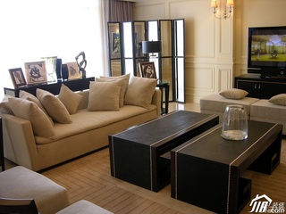 混搭风格三居室富裕型客厅沙发图片
