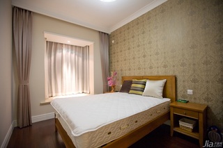新古典风格二居室古典冷色调豪华型110平米卧室床图片