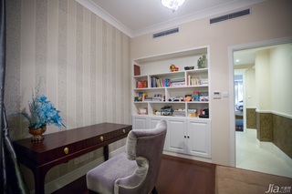新古典风格二居室古典冷色调豪华型110平米书房书桌效果图