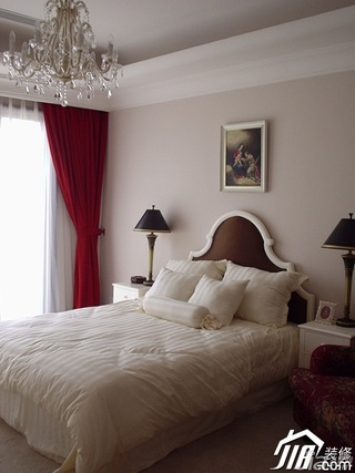 新古典风格别墅20万以上卧室床效果图