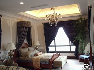 新古典风格别墅20万以上卧室床效果图