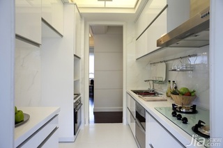 简约风格三居室大气米色富裕型厨房橱柜设计图