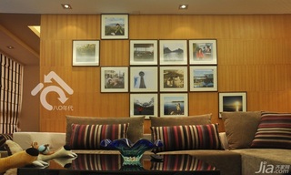 简约风格公寓时尚暖色调经济型80平米客厅沙发图片