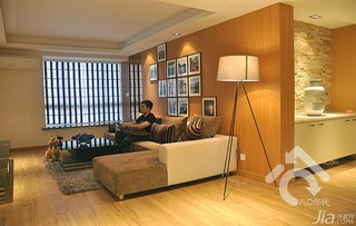简约风格公寓时尚暖色调经济型80平米客厅沙发背景墙沙发图片