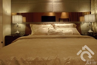 简约风格公寓时尚暖色调经济型80平米卧室床效果图