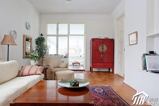 北欧风格别墅白色富裕型客厅沙发图片