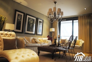 宜家风格二居室温馨暖色调富裕型客厅沙发图片