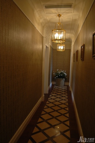 欧式风格别墅奢华白色富裕型过道灯具效果图