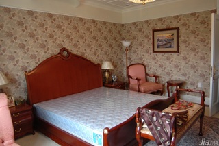 欧式风格别墅奢华白色富裕型卧室床效果图