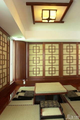 中式风格复式古典原木色豪华型榻榻米图片