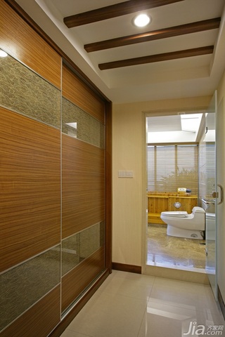 中式风格四房古典米色富裕型卫生间马桶图片
