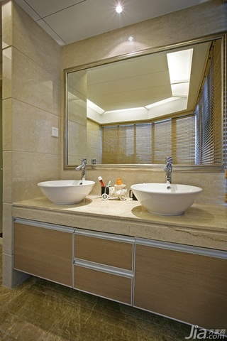 中式风格四房古典米色富裕型卫生间洗手台效果图