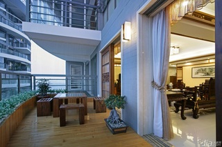 中式风格四房古典米色富裕型客厅设计图纸